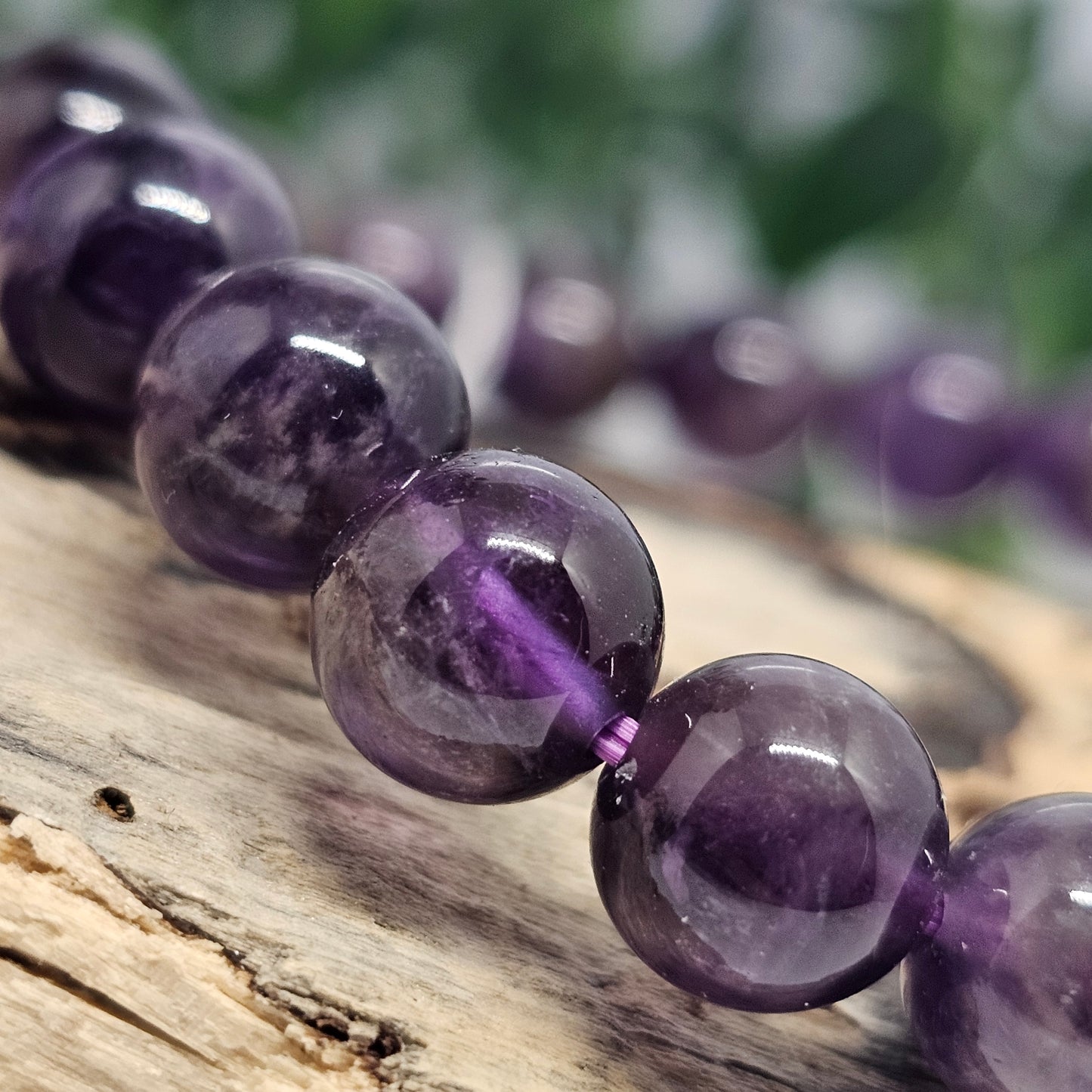 Amethyst Crystal beaded bracelet