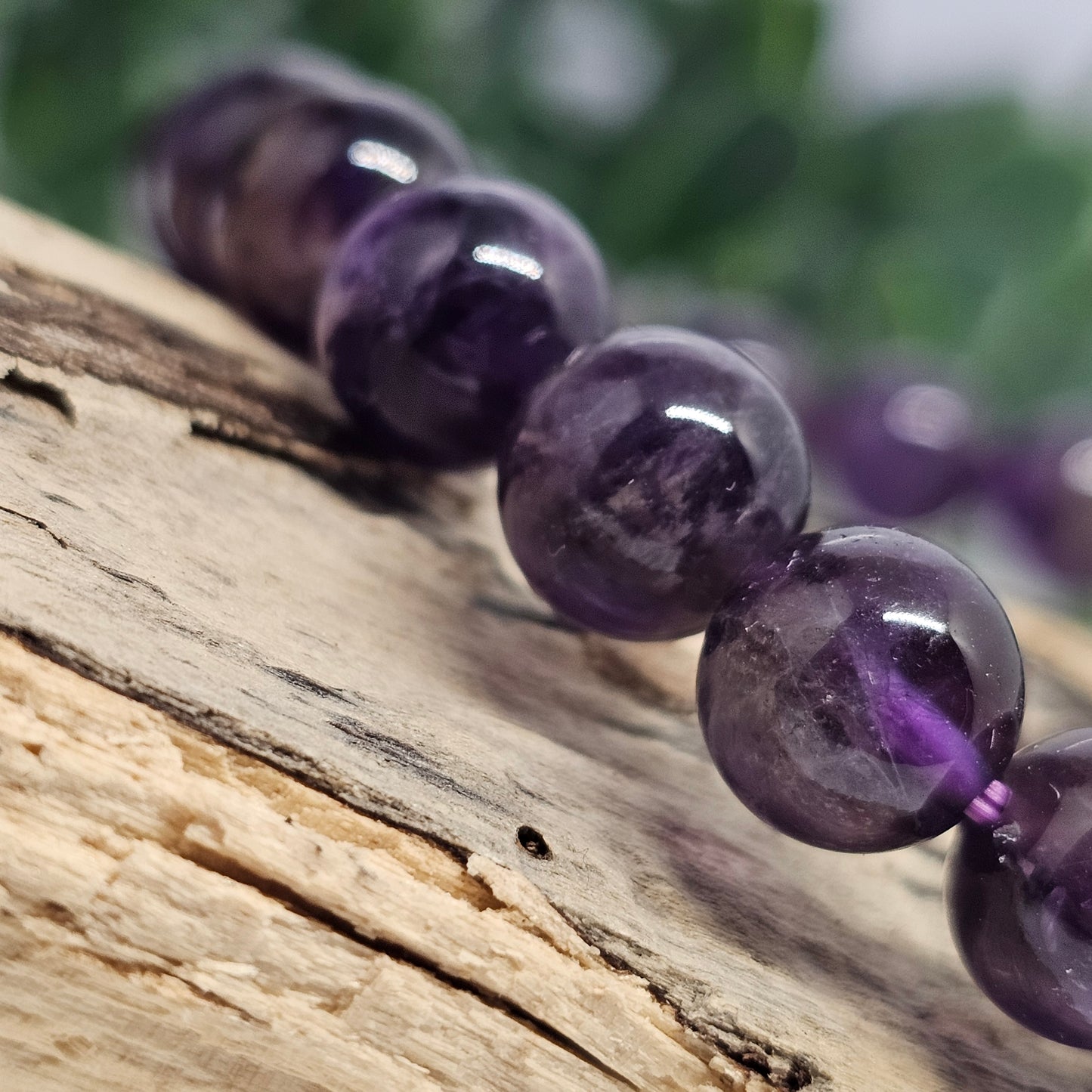 Amethyst Crystal beaded bracelet