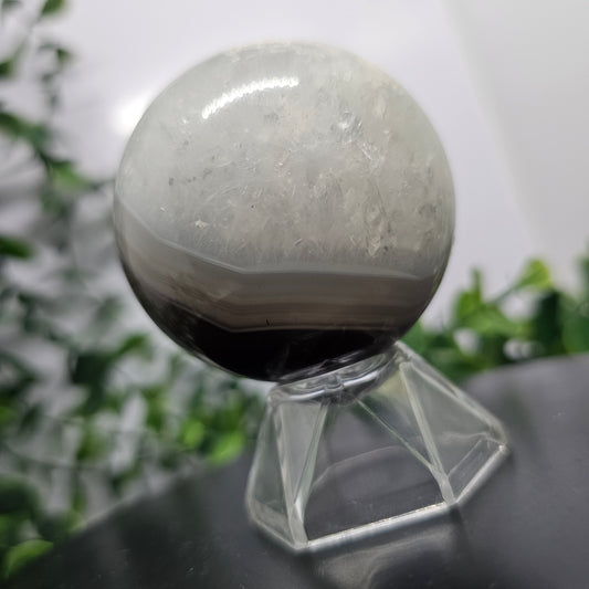 Agate & Quartz Crystal Sphere