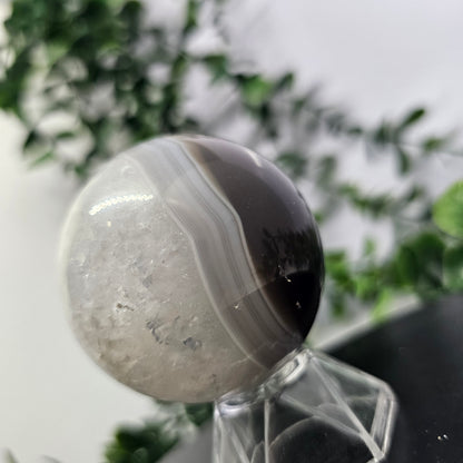 Agate & Quartz Crystal Sphere